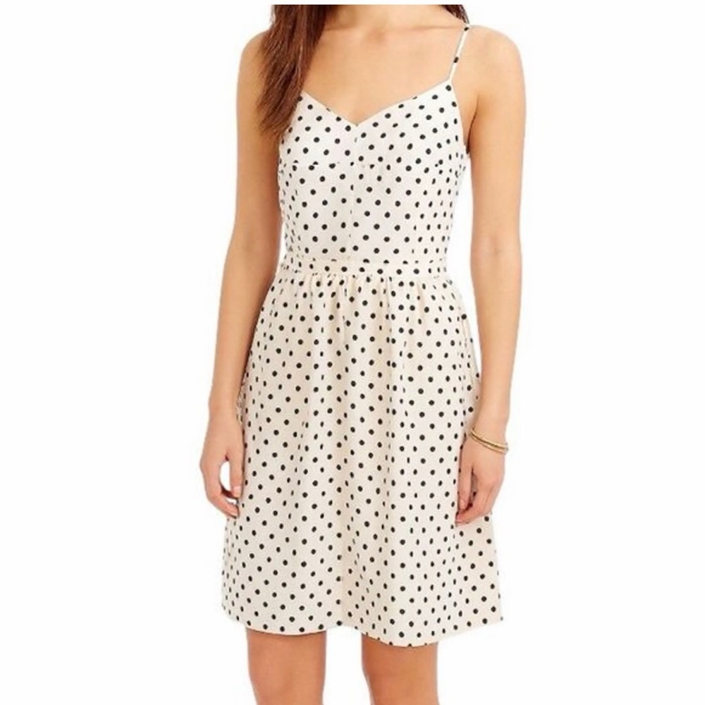 J.Crew polka dot sun dress size 6 with pockets